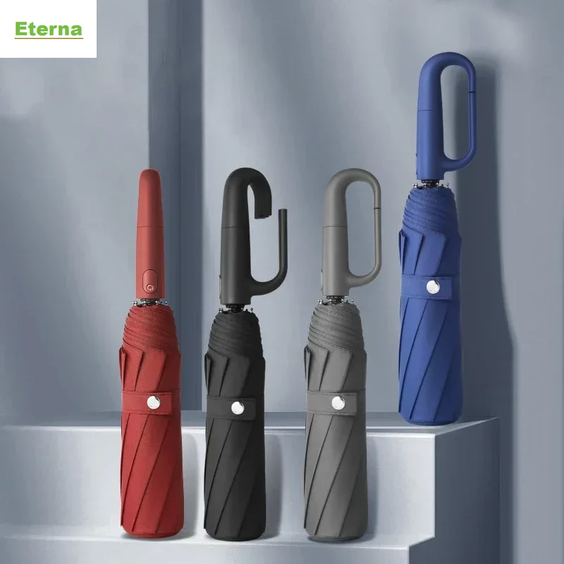 Golf Umbrella Large - ร่มพับอัตโนมัติเต็มรูปแบบ 20 ซี่ ห่วงล็อค ขนาดใหญ่พิเศษ เสริมความแข็งแรง
