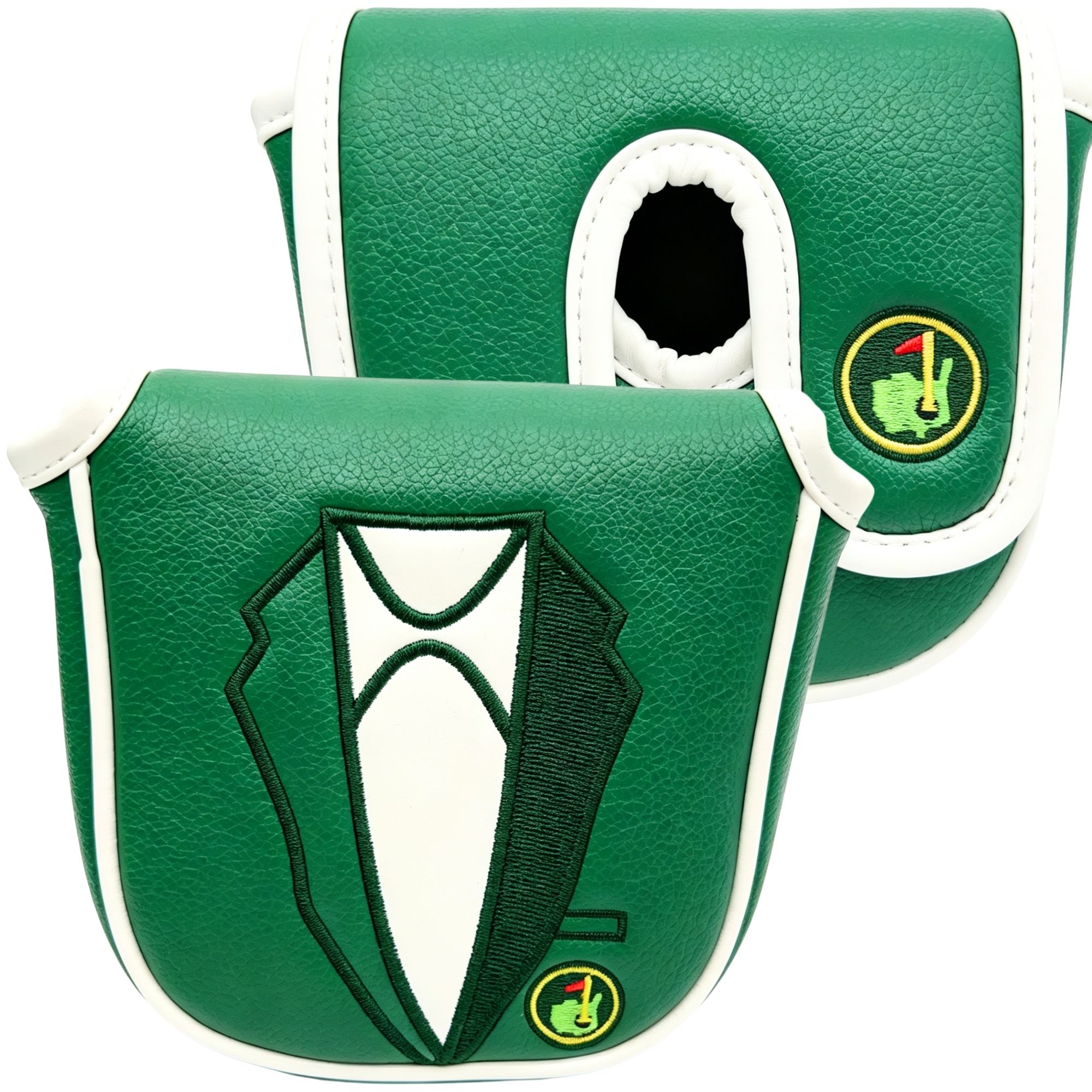 Golf Tees - ปลอกคลุมพัตเตอร์ระดับพรีเมียมสำหรับ DF3, ปลอกคลุมหัวไม้กอล์ฟพร้อมลายแจ็คเก็ตสีเขียว, อุปกรณ์เสริมกอล์ฟสุดฮาสำหรับคุณพ่อ
