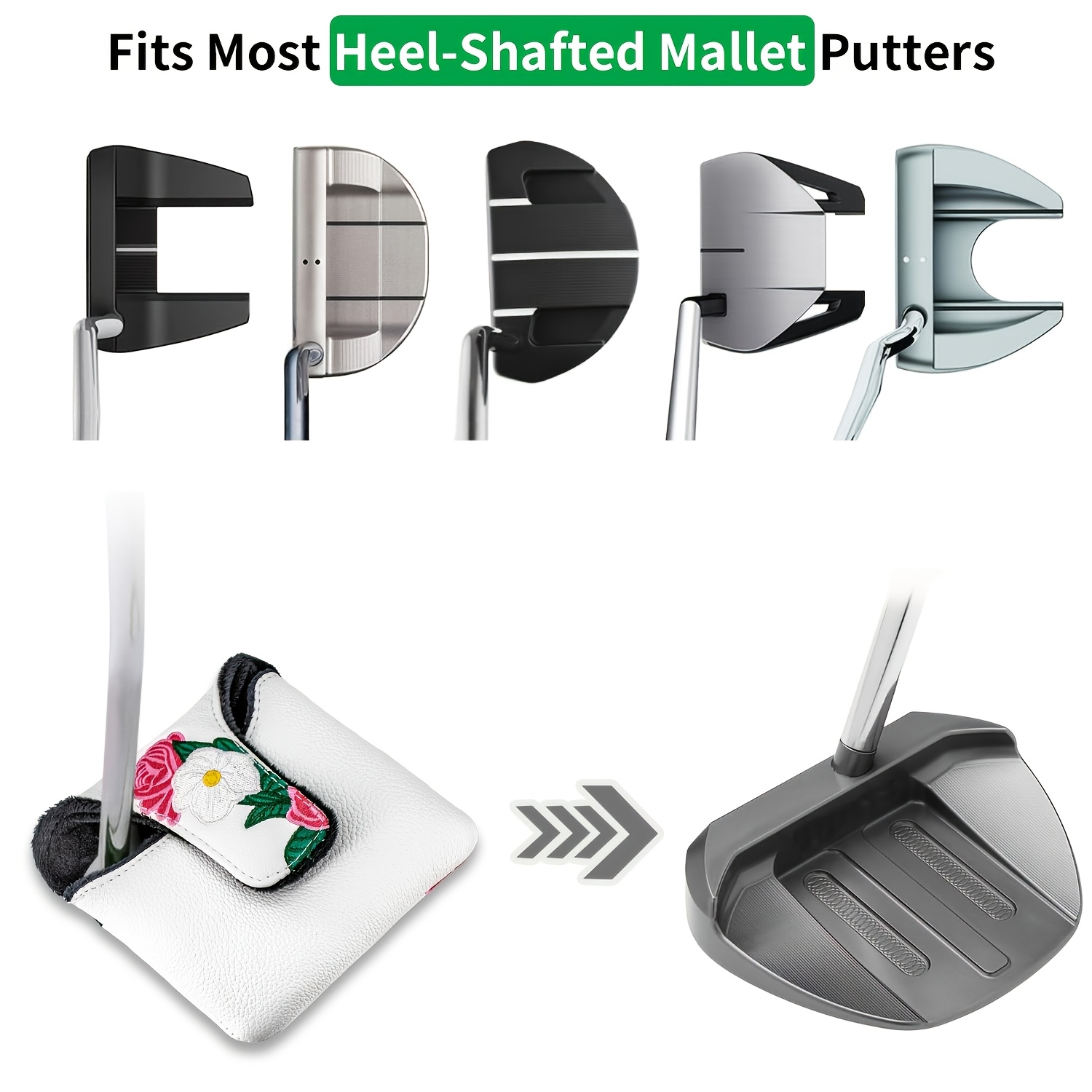 ปลอกคลุมไม้พัตเตอร์กอล์ฟแบบมีแ - Golf Tees บทวิจารณ์และราคา