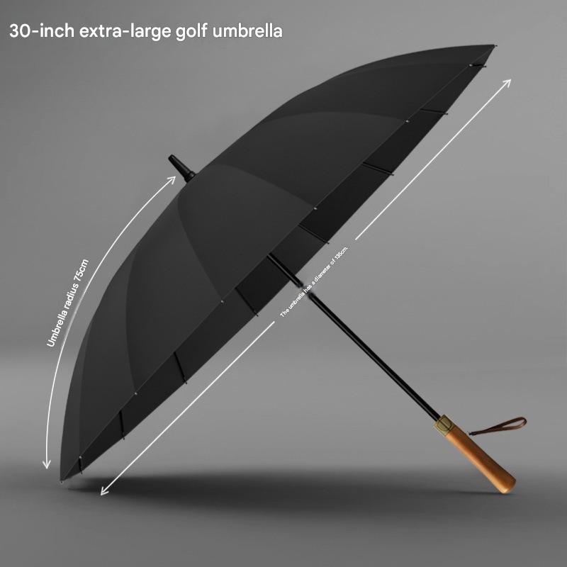 ร่มกอล์ฟ 16 ซี่โครง ด้ามไม้ ขน - Golf Umbrella Large บทวิจารณ์และราคา