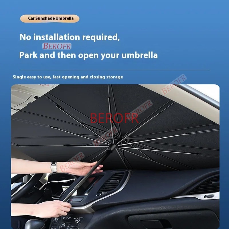 ร่มบังแดดรถยนต์สำหรับกระจกหน้า - Golf Umbrella บทวิจารณ์และราคา